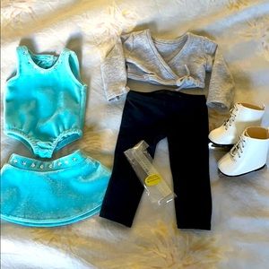 American Girl Ice Skating Set